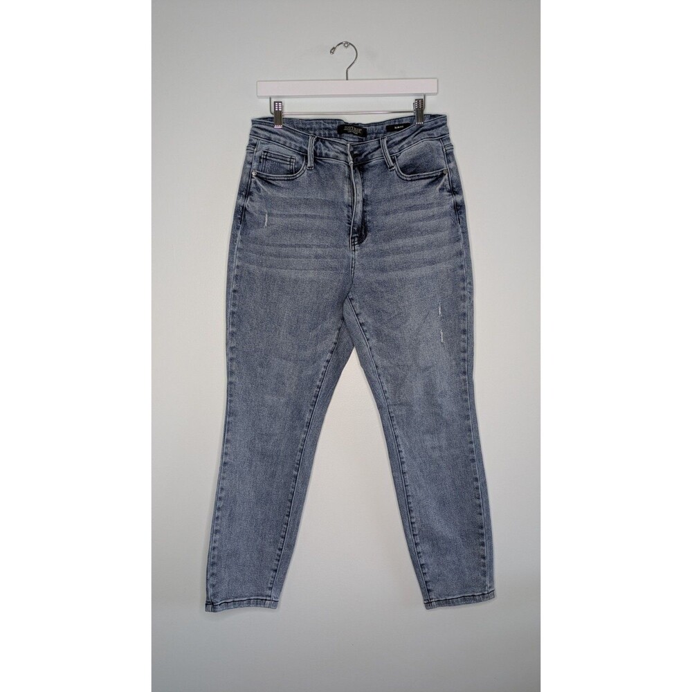 Judy Blue Jeans Womens 11/30 Blue Skinny Fit Stretch High Rise Denim Casual